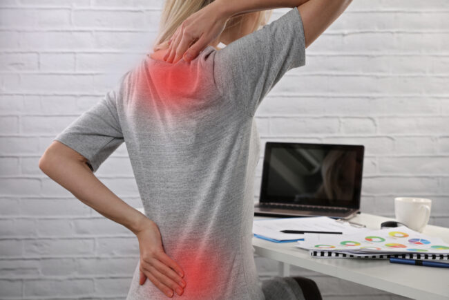 neck and back pain.
