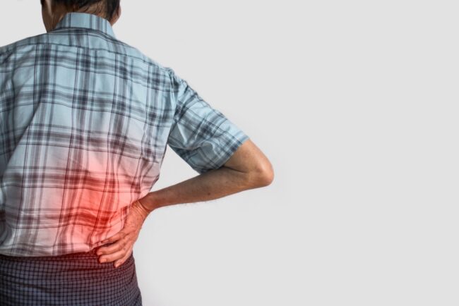 Asian,Elder,Man,Suffering,From,Right,Sided,Low,Back,And