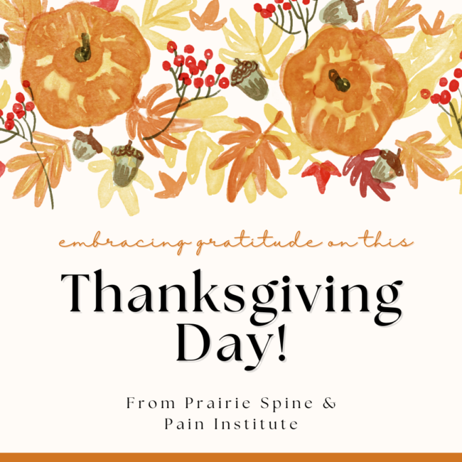 From Prairie Spine & Pain Institute