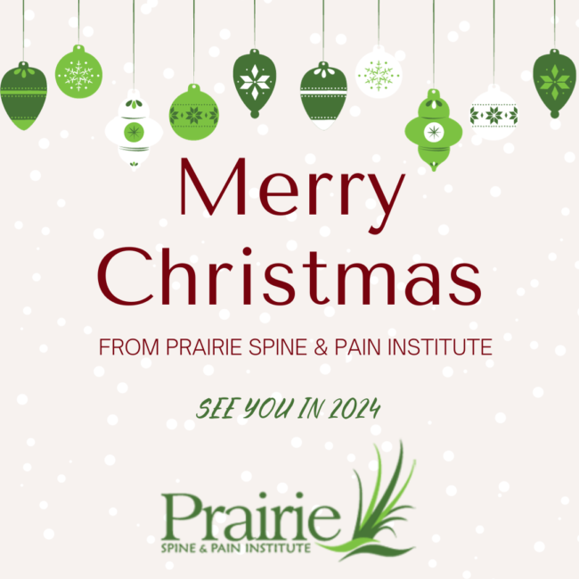 Merry Christmas from Prairie Spine Center Merry Christmas from Prairie Spine Center