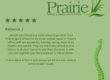 Customer Testimonials: "Since going to Prairie Spine and Pain I feel relief and I am getting better"